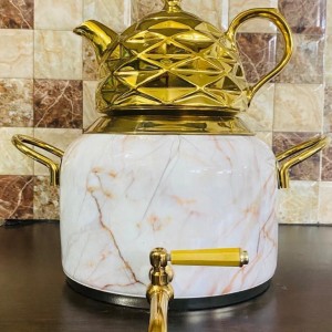 کتری قوری استیل طرح سنگی