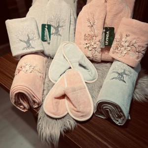 سرویس حوله 10 تیکه جفت لویندا(levinda)