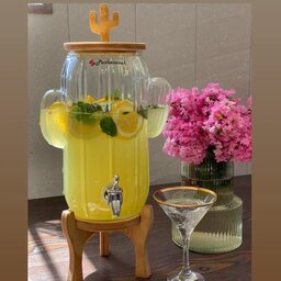 کلمن شیشه ای طرح کاکتوس