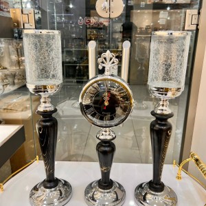 ست ساعت و شمعدان رومیزی