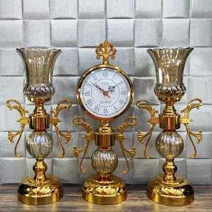 ست ساعت و شمعدان رومیزی جدید