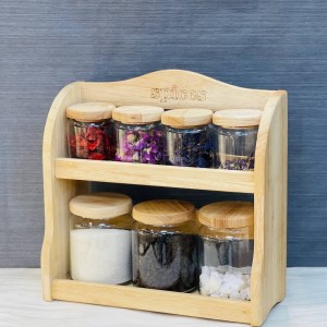 ست بانکه بلور با درب چوب