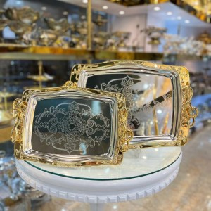 سینی استیل ۲تیکه خارجی