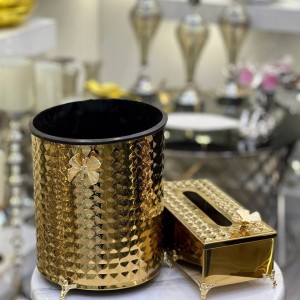 سطل و جا دستمال طرح چکشی