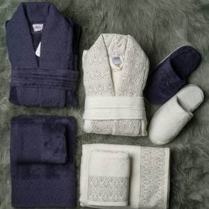 ست حوله عروس و داماد 10 تیکه هیرو