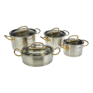 سرویس پخت و پز 8 پارچه کرکماز مدل پرولاین طلایی