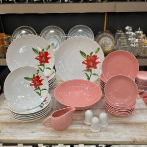 سرویس ۳۰ پارچه شش نفره رنگی