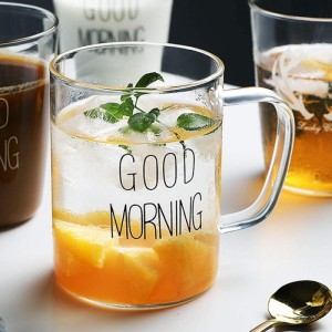 لیوان دسته دار good morning
