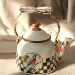 کتری دسته کریستالی golden bird