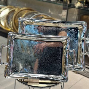 سینی استیل ۲تیکه خارجی