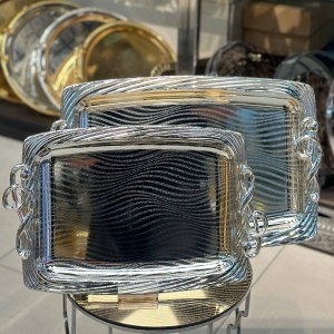 سینی استیل ۲تیکه خارجی