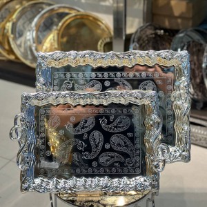 سینی استیل ۲تیکه خارجی