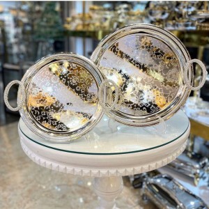 سینی استیل ۲تیکه خارجی