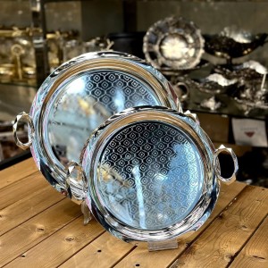 سینی استیل ۲تیکه اماراتی