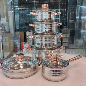 سرویس قابلمه 12پارچه استیل کرکماز