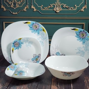  سرویس ۲۶ پارچه ۶نفره غداخوری  طرح مربع پاکسیما فیروزه