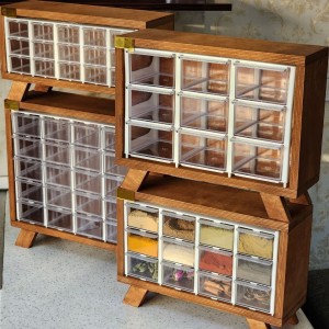 جا ادویه چوبی شبکه ای