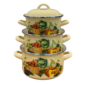 سرویس قابلمه 6 پارچه مدل لعابی کد 8234