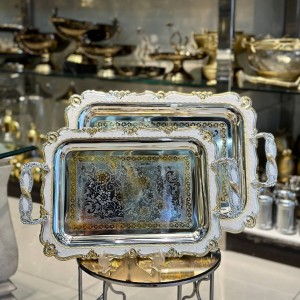 سینی استیل ۲تیکه خارجی