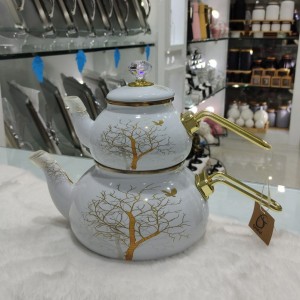 کتری قوری لعابی درب الماسی