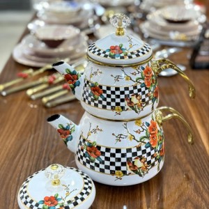 کتری و قوری لعابی شاهین ترکیه