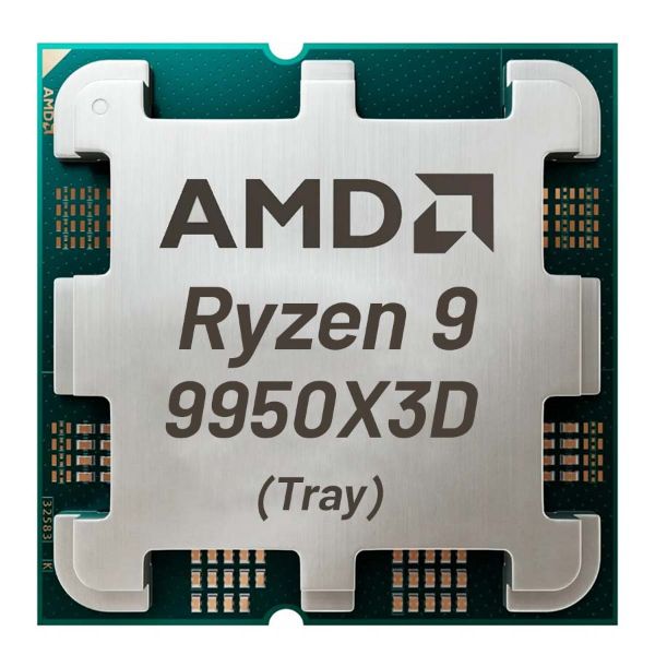 پردازنده مرکزی ای ام دی مدل Ryzen 9 9950X3D Tray فروش به همراه خرید مادربرد