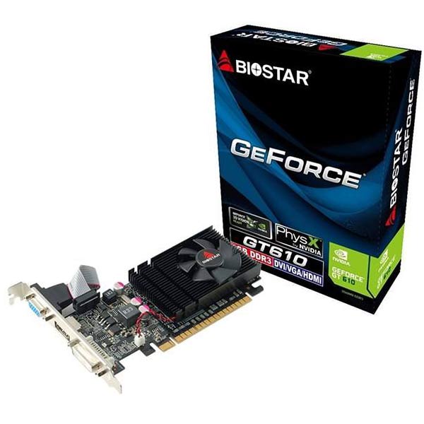 کارت گرافیک BioStar مدل GeForce GT610 2GB