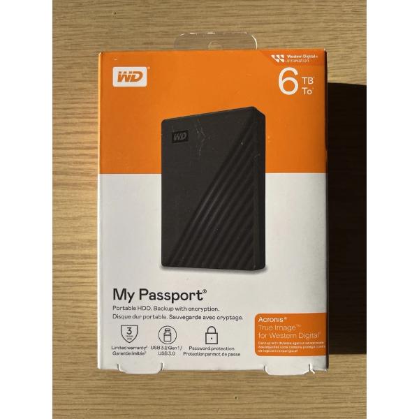 هارد اکسترنال وسترن دیجیتال مدل My Passport ظرفیت 6 ترابایت