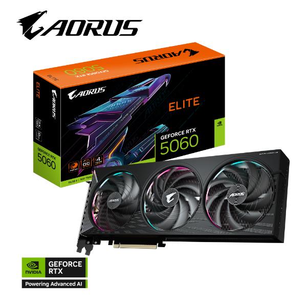 کارت گرافیک گیگابایت مدل AORUS GeForce RTX™ 5060 ELITE 8G