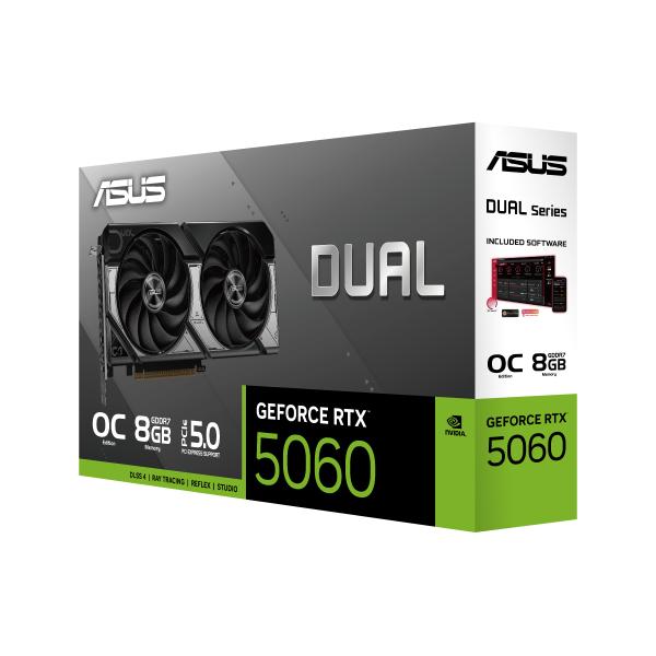 کارت گرافیک ایسوس ASUS Dual GeForce RTX 5060 8GB GDDR7 OC Edition
