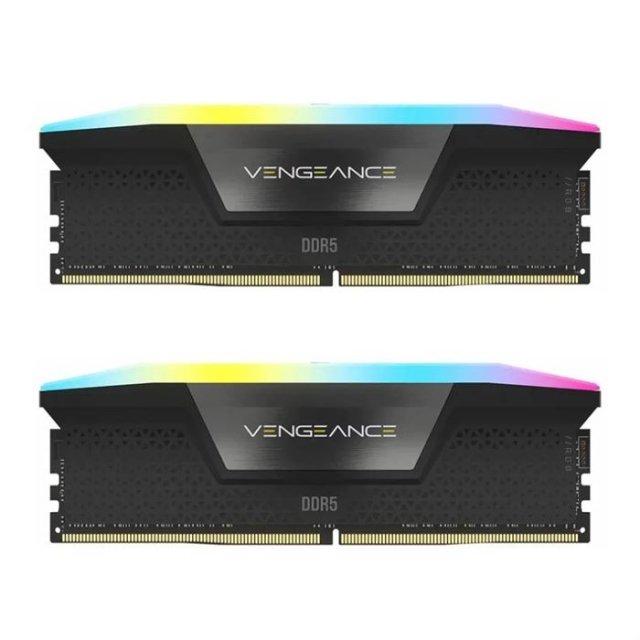 رم کورسیر مدل VENGEANCE RGB 32GB (2x16GB) 6400MHz DDR5 CL36