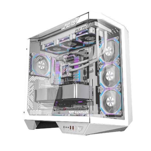 کیس کامپیوتر گیمینگ دارک فلش Darkflash DY470 WH