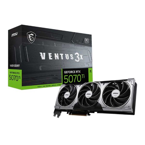 کارت گرافیک ام اس آی مدل RTX 5070 TI Ventus 3X 16GB OC GDDR7