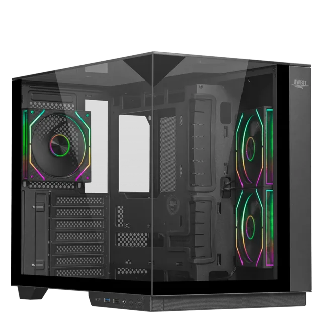 کیس کامپیوتر اوست مدل AWEST AQ17 TG-B