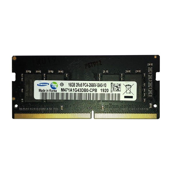 حافظه رم لپ تاپ سامسونگ مدل PC4 CL15 16GB DDR4 2666Mhz