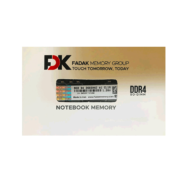 رم لپ تاپ فدک مدل  8G PC4 2666Mhz DDR4