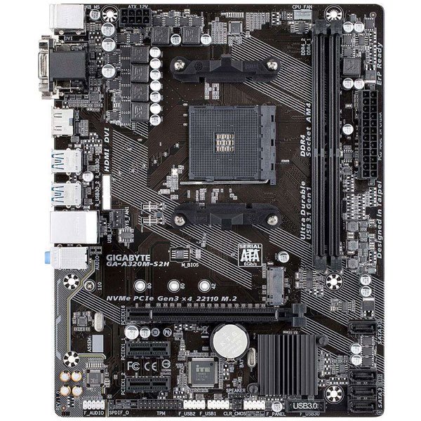 مادربرد گیگابایت مدل A320M-S2H rev. 1.1