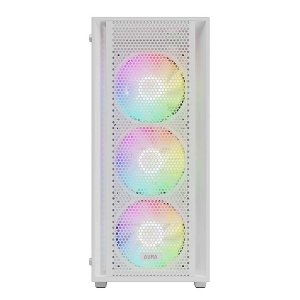 کیس کامپیوتر گیم دیاس مدل AURA GC2 ELITE WH MESH ARGB MID-Tower Case