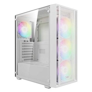 کیس کامپیوتر گیم دیاس مدل AURA GC2 ELITE WH MESH ARGB MID-Tower Case