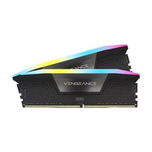 حافظه رم دسکتاپ کورسیر مدل CORSAIR Vengeance RGB 64GB DDR5 6200Mhz Dual