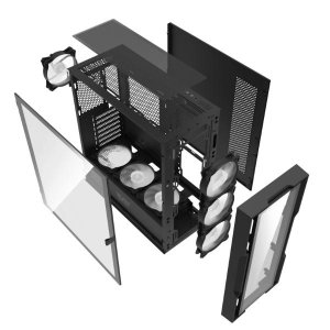 کیس کامپیوتر گیمینگ دارک فلش  DarkFlash DK431 Glass