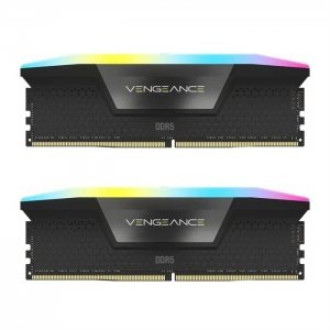 رم دسکتاپ کورسیر مدل CORSAIR VENGEANCE RGB 32GB (2x16GB) DDR5 6400MHz CL36
