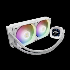 خنک کننده مایع پردازنده گیم دیاس مدل AURA GL240 DIGITAL WH