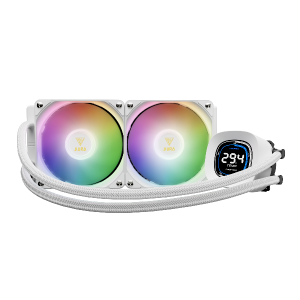 خنک کننده مایع پردازنده گیم دیاس مدل AURA GL240 DIGITAL WH