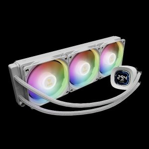 خنک کننده مایع پردازنده گیم دیاس مدل AURA GL360 DIGITAL WH ARGB