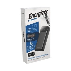 پاوربانک انرجایزر مدل UE20089PQ LCD 22.5W ظرفیت 20000 میلی آمپر
