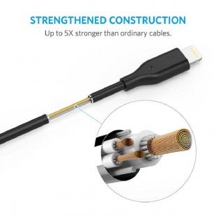 کابل تبدیل USB به لایتنینگ انکر مدل A8114 PowerLine طول 0.3 متر
