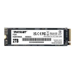 اس اس دی اینترنال پاتریوت مدل Patriot P320 M.2 2280 PCIe Gen3 NVMe ظرفیت 2 ترابایت