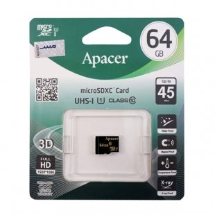 کارت حافظه اپیسر AP64GA microSDXC U1 C10 45MBps 64GB