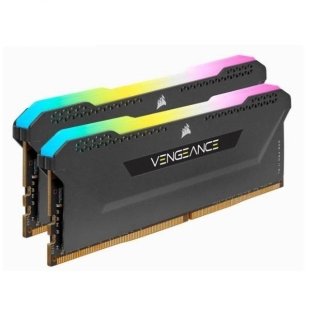 رم کورسیر VENGEANCE RGB PRO SL Black 16GB 8GBx2 3200MHz CL16